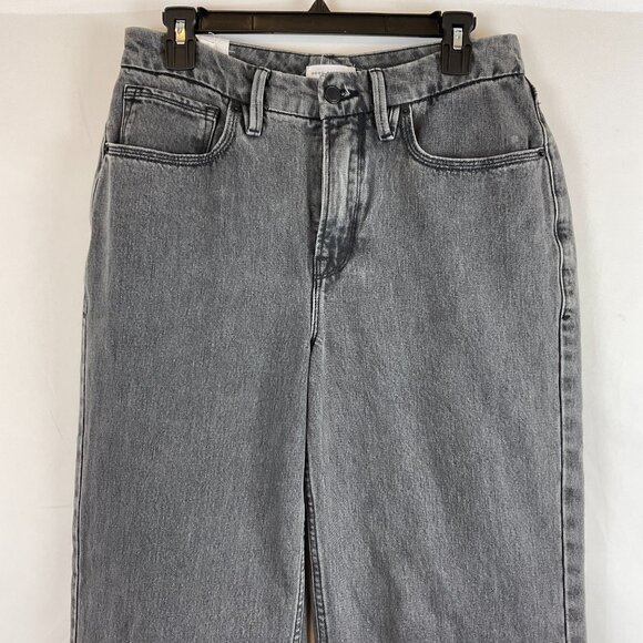 Good American Good 90s Relaxed Fit Jeans 4/27 Gray Muted Black - Picture 2 of 11